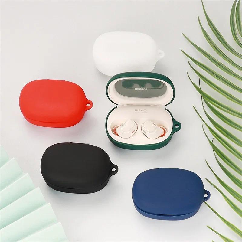 For Baseus Bowie WM03 Case Silicone Solid Color Shockproof Earphone Accessories Protector For Baseus