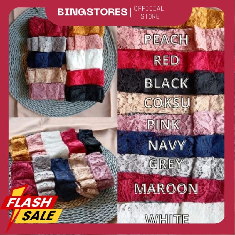 Ikat Pinggang Wanita Obi kebaya Pita BRUKAT/Sabuk Brukat AS