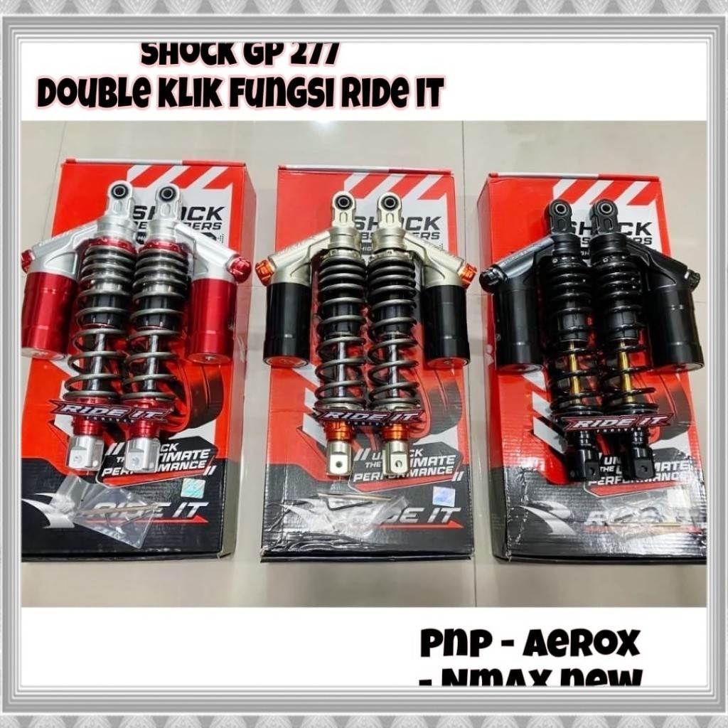 Original SHOCKBREAKER RIDE IT GP 288 EXTREME PCX 160 RDC AEROX, NMAX NEW ORIGINAL RIDE IT Terlaris
