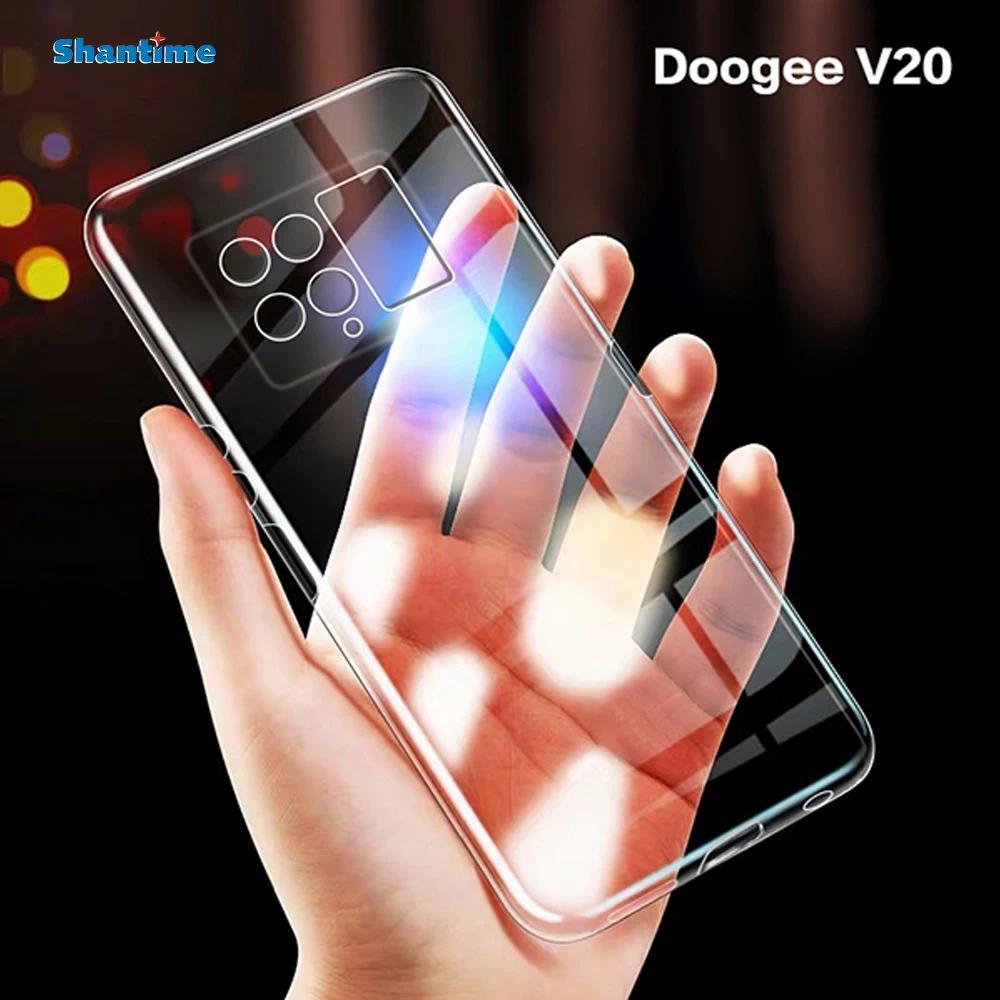 For Doogee V20 Case Ultra Thin Clear Soft TPU Case Cover For Doogee V20 Dual 5G Couqe Funda 6.43 in