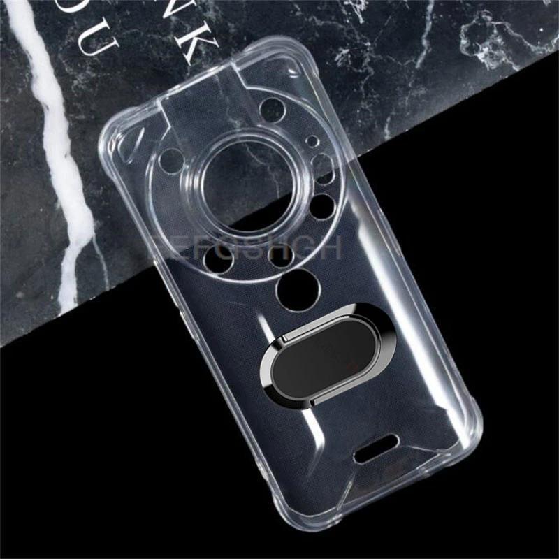 For AGM Glory Pro SE 5G 6.53" GloryPro Back Ring Holder Bracket Phone Case Smartphone TPU Soft Silic
