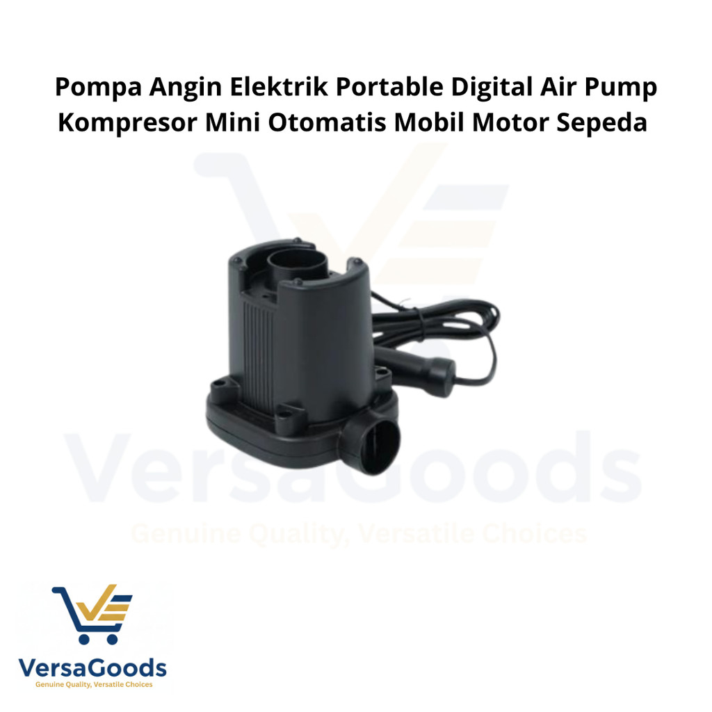 Pompa Angin Elektrik Portable Digital Air Pump Kompresor Mini Otomatis Mobil Motor Sepeda