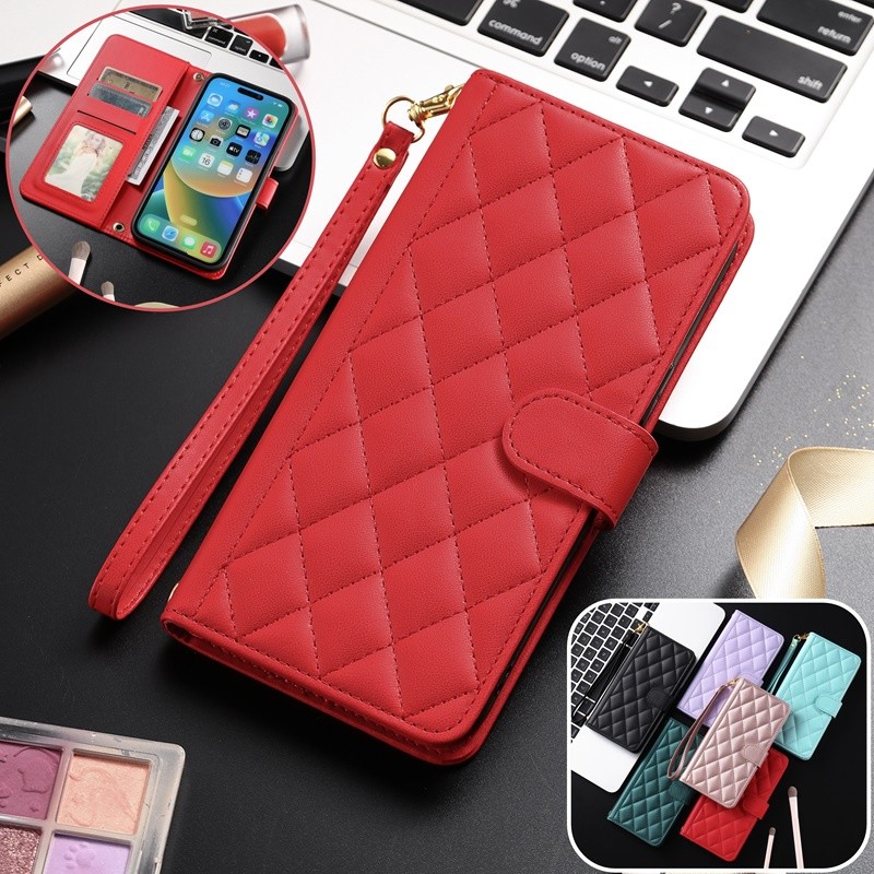 Untuk Samsung Galaxy S23 S22 S21 S24 Ultra Plus S20FE S21FE S23FE Casing Ponsel Kulit Flip Modis Dom
