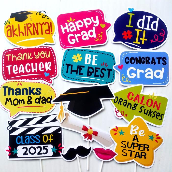 GRADUATION BOARD PROPS PHOTOBOOTH AKSESORIS PHOTOBOOTH Terlaris
