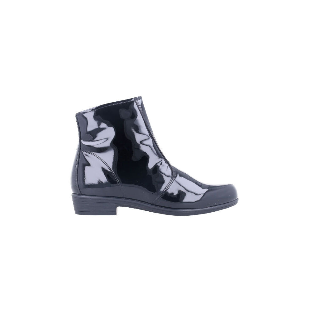Bocorocco D. Torino 17 Nero - Sepatu Boots Wanita Glossy Kulit