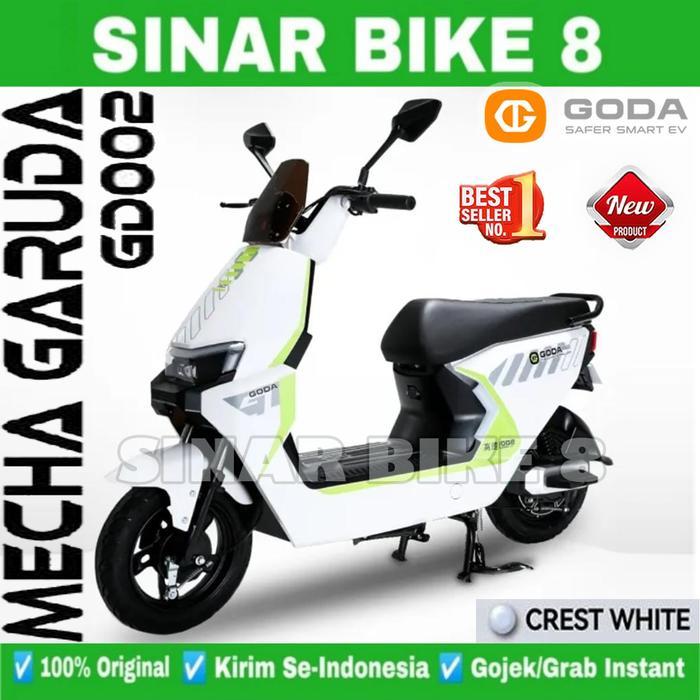 Sepeda Listrik GODA GD 002 MECHA GARUDA 48V 12AH 48V/12AH Selis Garansi Resmi - White