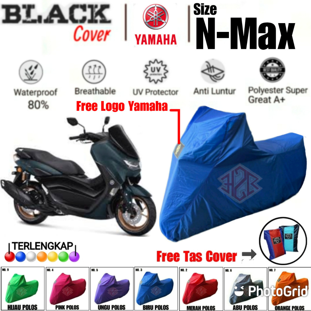 Cover Motor Nmax, Selimut Motor Nmax, Sarung Motor Nmax, Body Cover Motor Nmax Polyester Premium , P