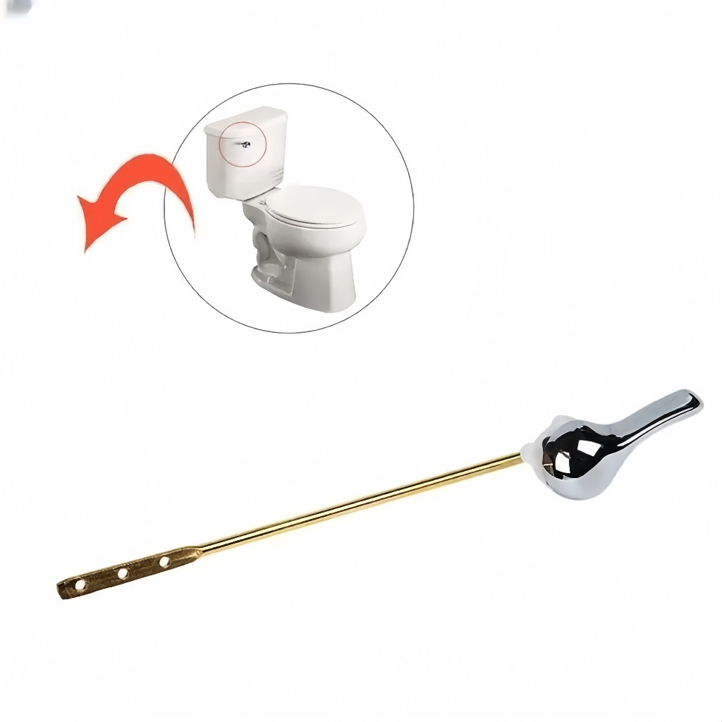 Engkol Depan Closet Duduk / Tuas Flush Toilet / Handle Siram Chrom Closet