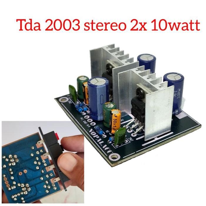Kit Modul Power Amplifier TDA 2003 Stereo 2x10watt TDA 2003