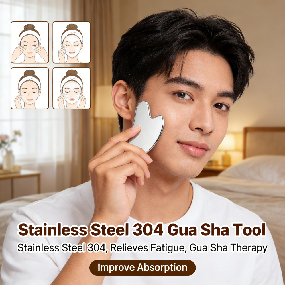 Stainless Steel Gua Sha 304 Menghilangkan Pijat Kelelahan Terapi Gua Sha