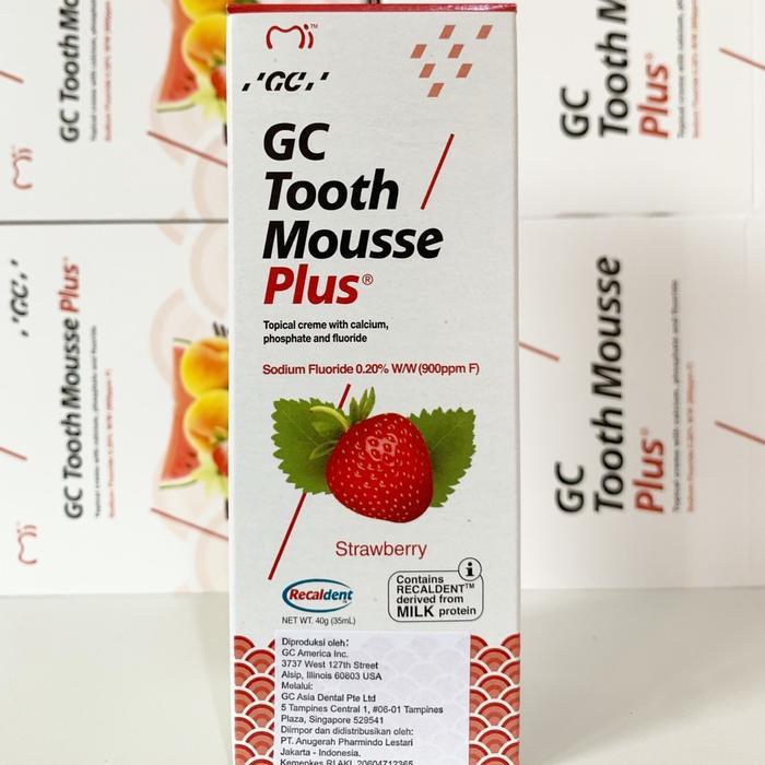 GC Tooth Mousse PLUS TERBARU untuk usia 6 tahun keatas - GC ToothMousse Dewasa - Strawberry PLUS