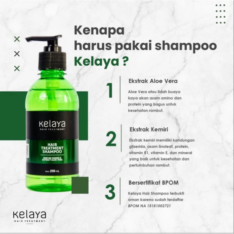 NJB - SHAMPOO KELAYA HAIR TREATMENT MINYAK KEMIRI KELAYA HAIR TREATMENT