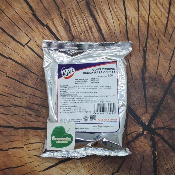 Gong Pudding Bubuk Chocolate Kobe 1/2KG/puding coklat cokelat 500gr