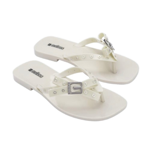 Sandal Jepit Wanita Melissa Harmonic Squared Ad Beige