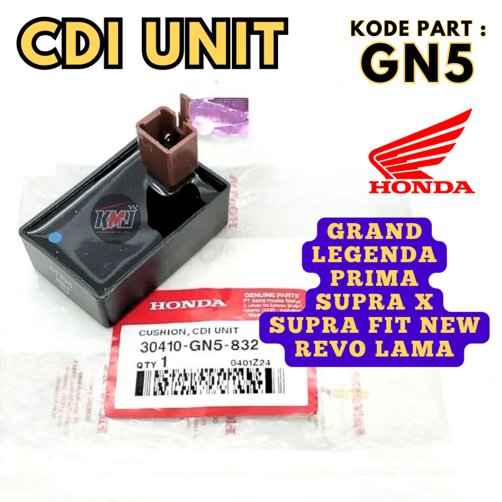 30410-GN5-832 CDI Unit GN5  Grand Impressa Legenda Revo Supra Fit Original Honda Kualitas Ori