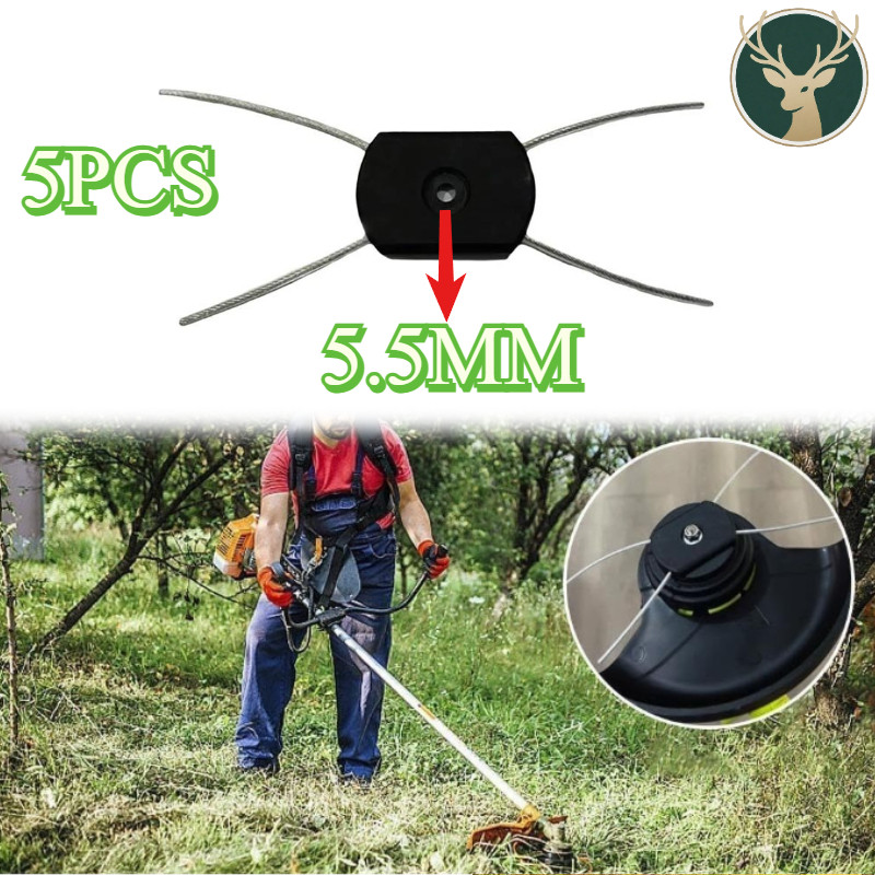 5Pcs/5.5MM Mesin Potong Rumput / Tali Nylon Mesin Potong Rumput/ Trimmer Line Aksesori Mesin Pemoton