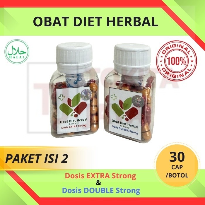TERBUKTI ORIGINAL 100% Kapsul Diet EXTRA STRONG & DOBLE STRONG | KJP Paling Ampuh 1000% | Herbal Ori