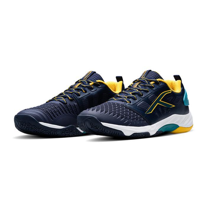 kia.store99 Hundred Badminton Shoes Hypercourt HBFS-4M113 New Color (Sepatu Badminton) - 41 - Navy/G