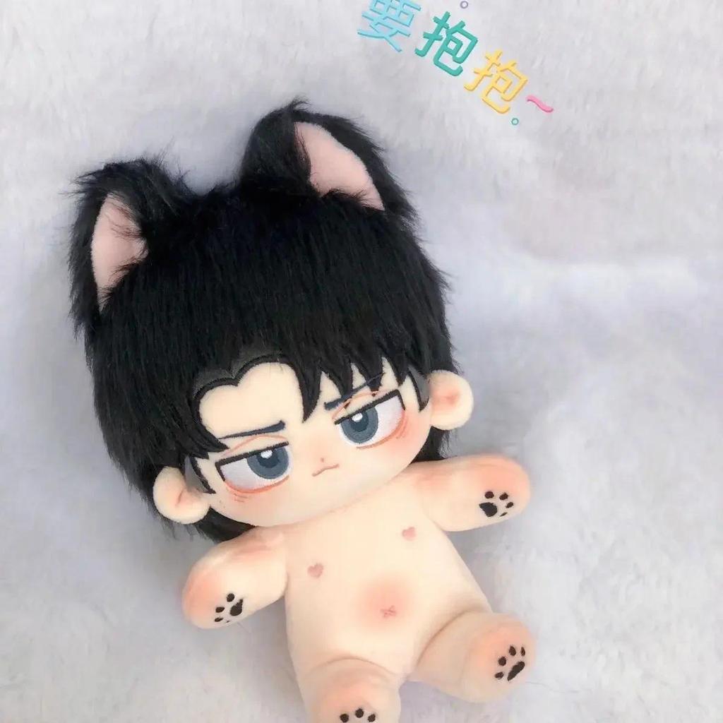 Stuffed 20cm Levi Ackerman Dress-up Cotton Dolls Anime Attack on Titan Plush Puppet Toys for Kids Ad