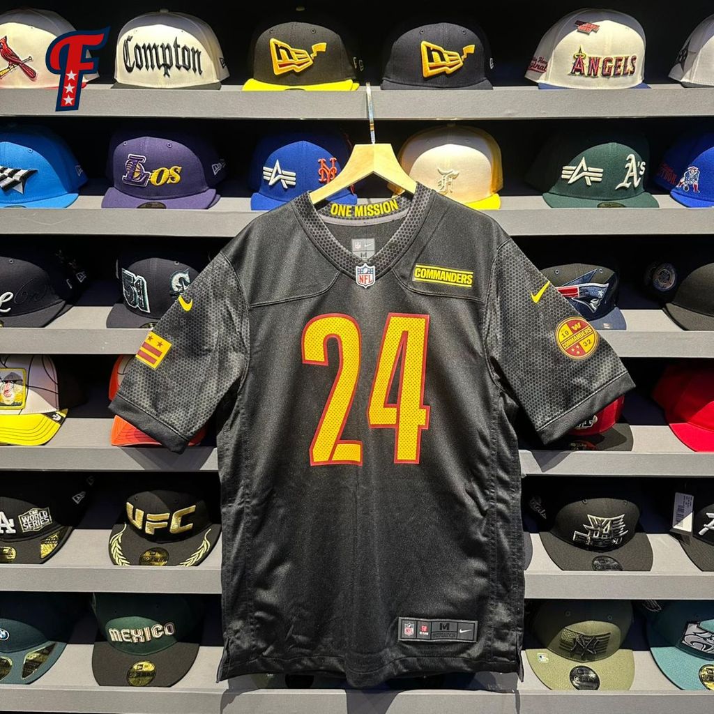 Jersey Nike NFL Commanders #24 Gibson Black Original