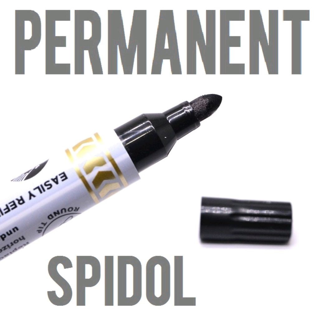 (15K) SPIDOL PERMANENT BESAR HITAM spidol permanen