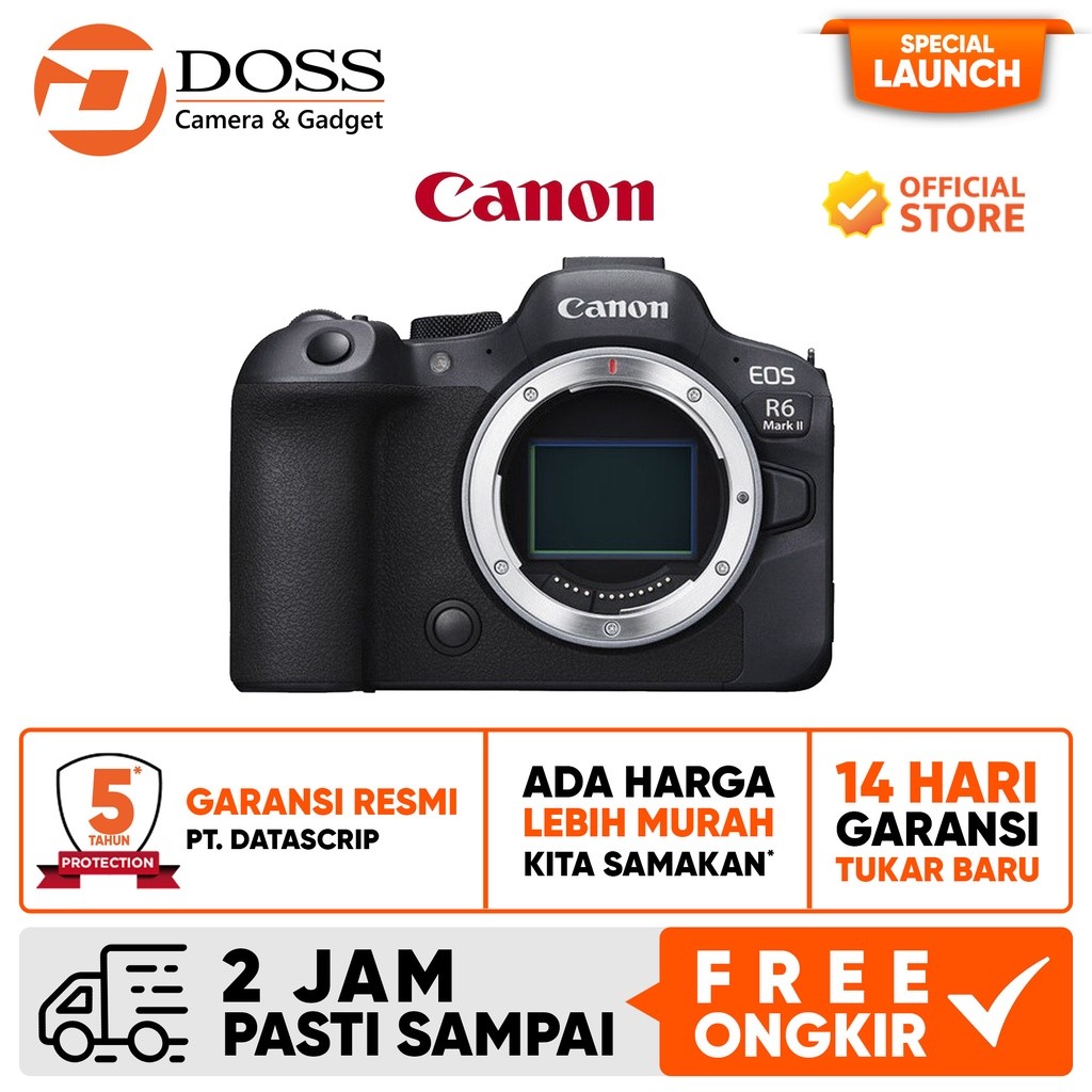 Canon EOS R6II Canon EOS R6 Mark II Body Mirrorless Camera