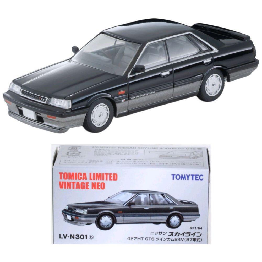 Tomica Limited Vintage Neo LV-N301b Nissan Skyline HT GTS Twin Cam 24V Black Silver