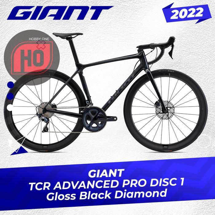 GIANT TCR ADVANCED PRO DISC 1 2022 Gloss Black Diamond - Full Bike - XS