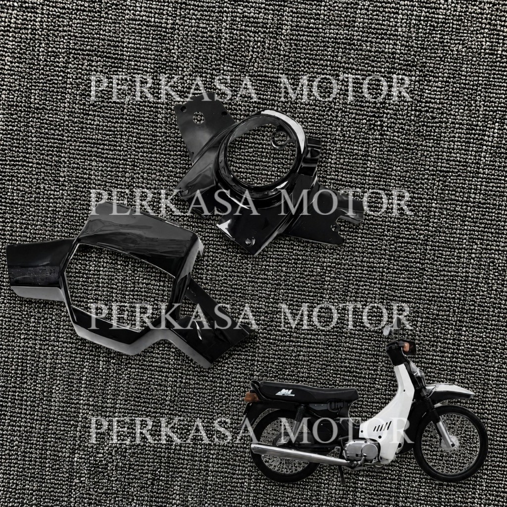 Batok Atas Bawah Suzuki RC100 Warna Hitam