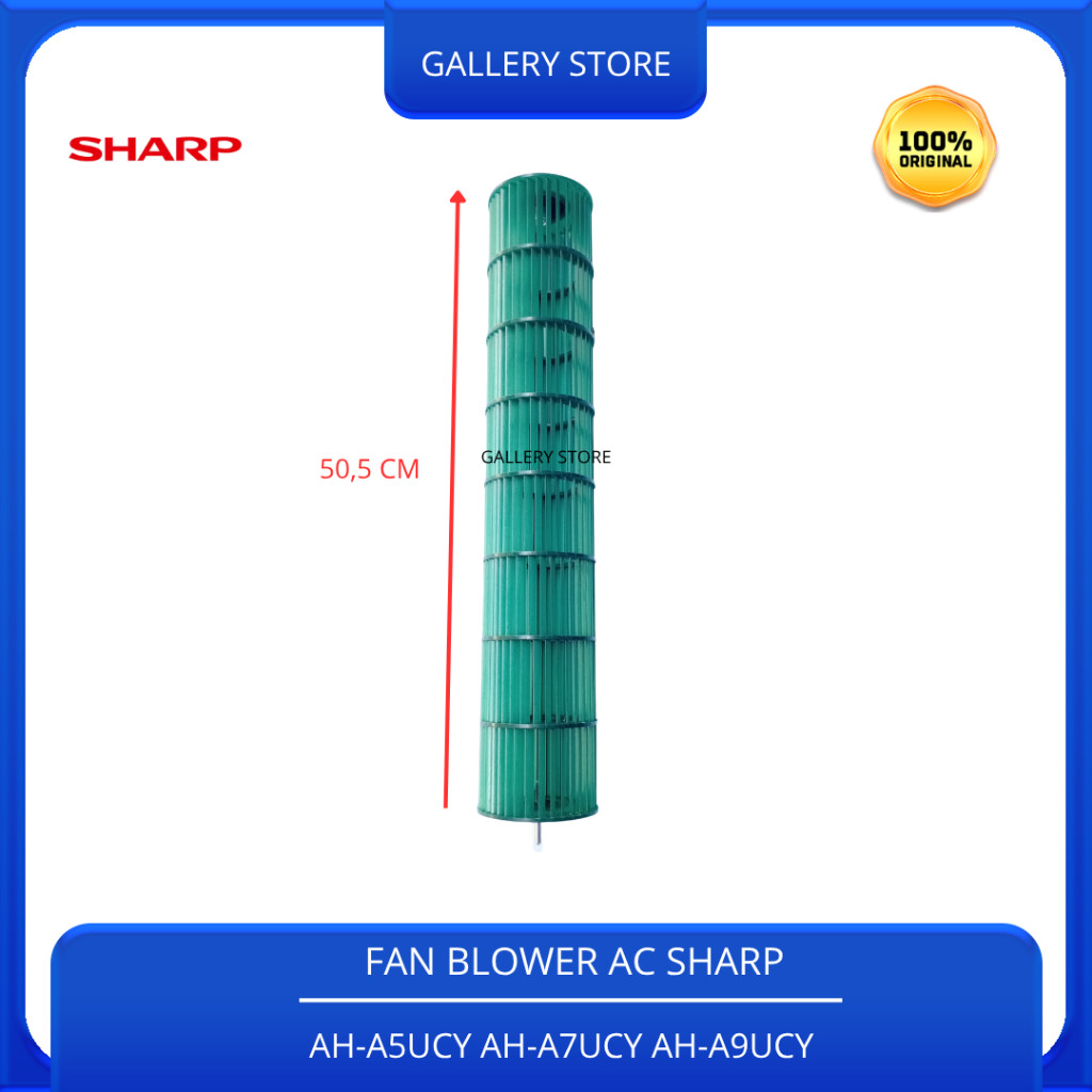 Cross Flow Kipas Fan Blower Ac Indoor SHARP 1/2Pk - 1Pk 9JQ10352067 AH-A5UCY AH-A7UCY AH-A9UCY