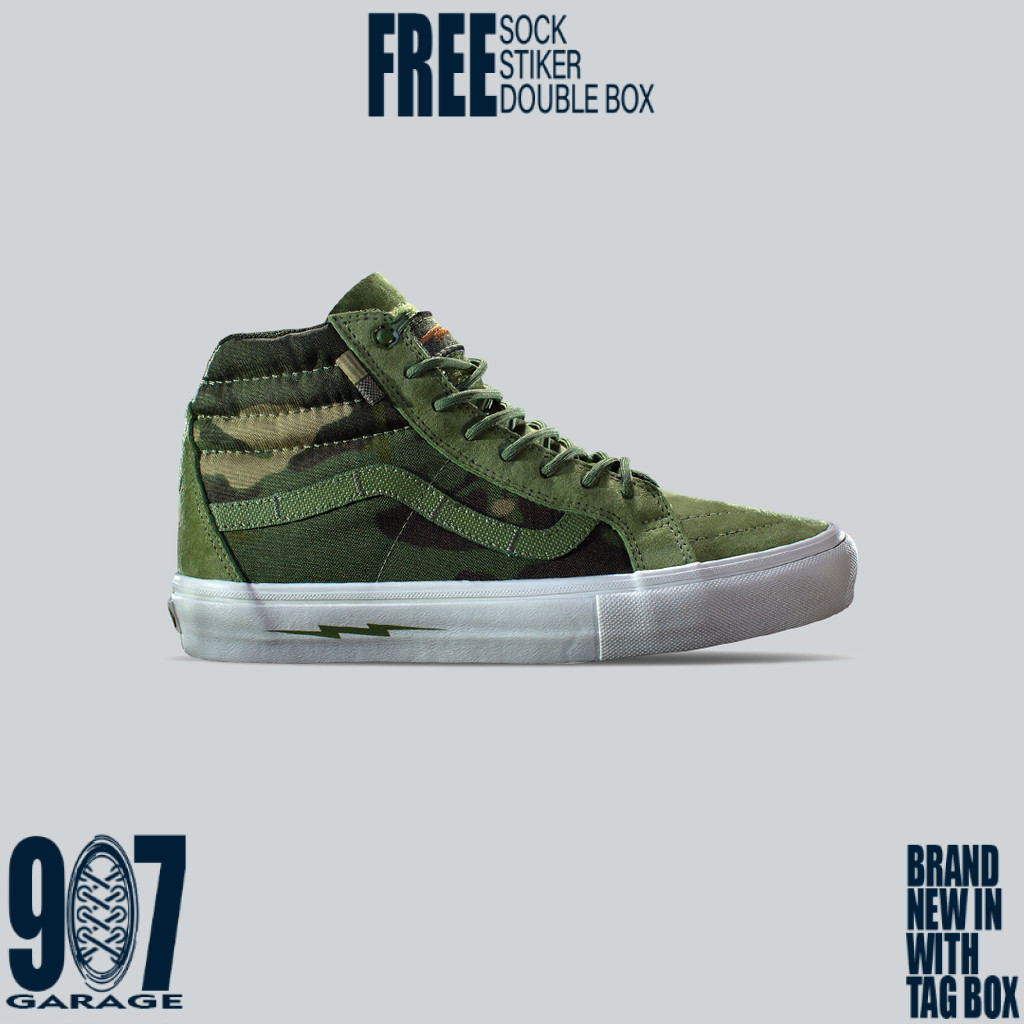 Vans  Sk8 Hi Notchback Defcon Multicam Jungle Green