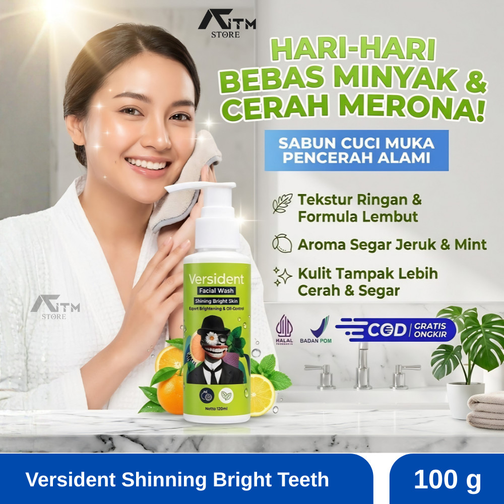 Versident Toothpaste Shining Bright Teeth Pasta Gigi Membersihkan Gigi & Menjaga Kebersihan