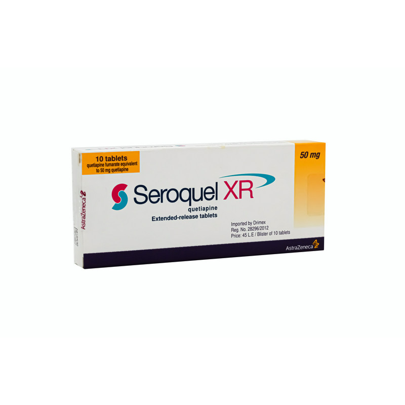 SEROQUEL XR 50 MG 1 BLISTER @ 10 TABLET PELEPASAN LAMBAT