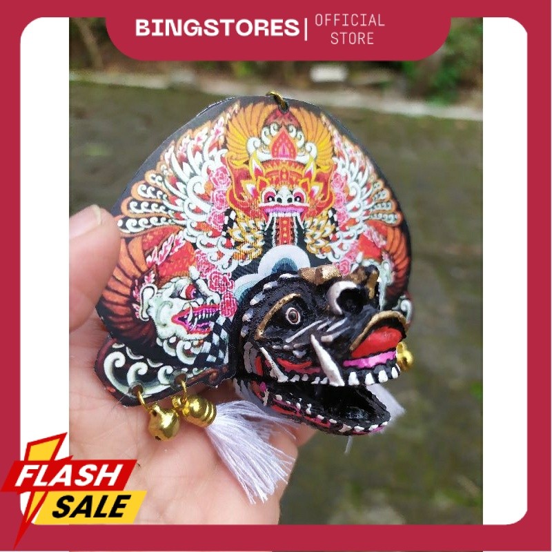 BARONGAN mainan  jowoan TELON  PUTIH / souvenir/gantungan kunci /reog devil jaranan jawa timur baron