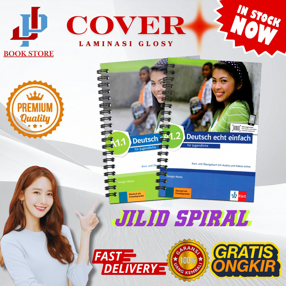 Buku Deutsch Echt Einfach A1.1, A1.2 Full Color