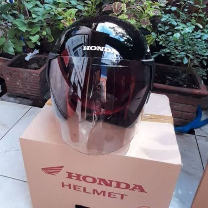 HELM SNI HONDA Vario PCX 160 NEW ORIGINAL TRX untuk Driver Grab Gojek Shopee - GMM