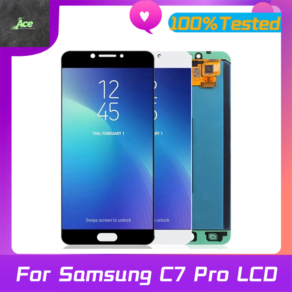 AMOLED Screen for Samsung Galaxy C7 Pro Lcd splay gital Tou Screen Replacement for Samsung C7 Pro C7
