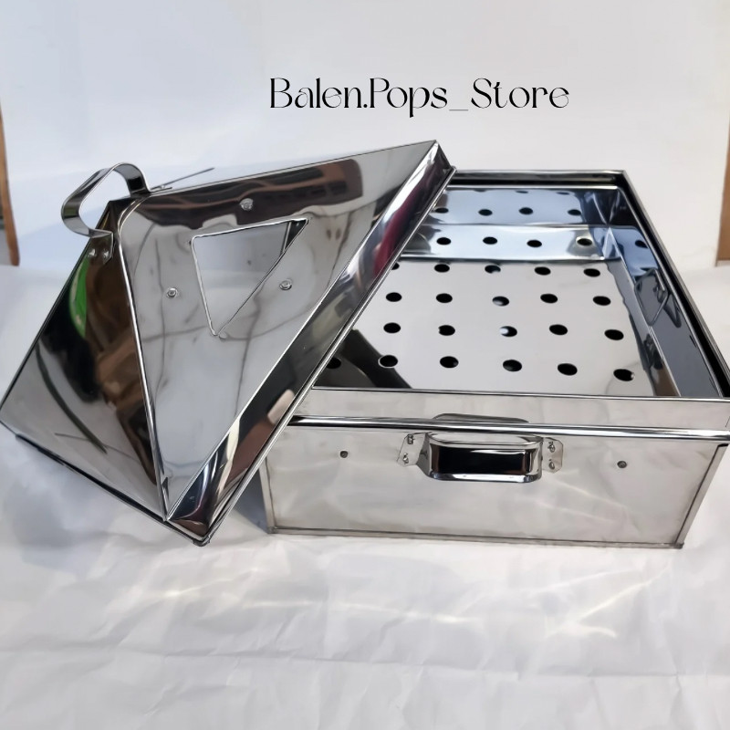 Kukusan Klakat Kotak Dandang Panci Bahan Stainless Serbaguna