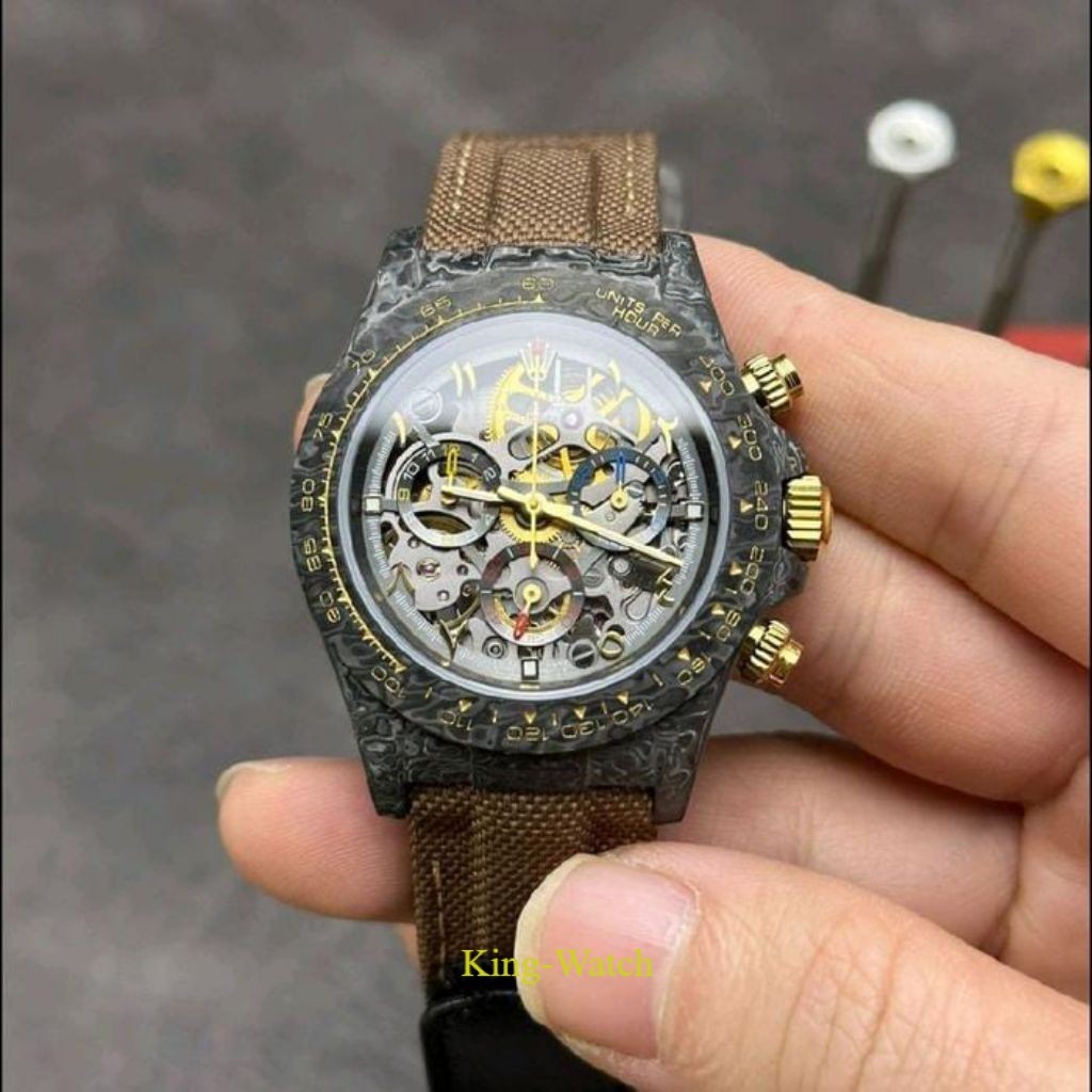 JAM TANGAN RLX COSMOGRAPH DAYTON BROWN MANUAL WINDING JAM TANGAN LUXURY DI DESAIN MEWAH FITUR FUNGSI