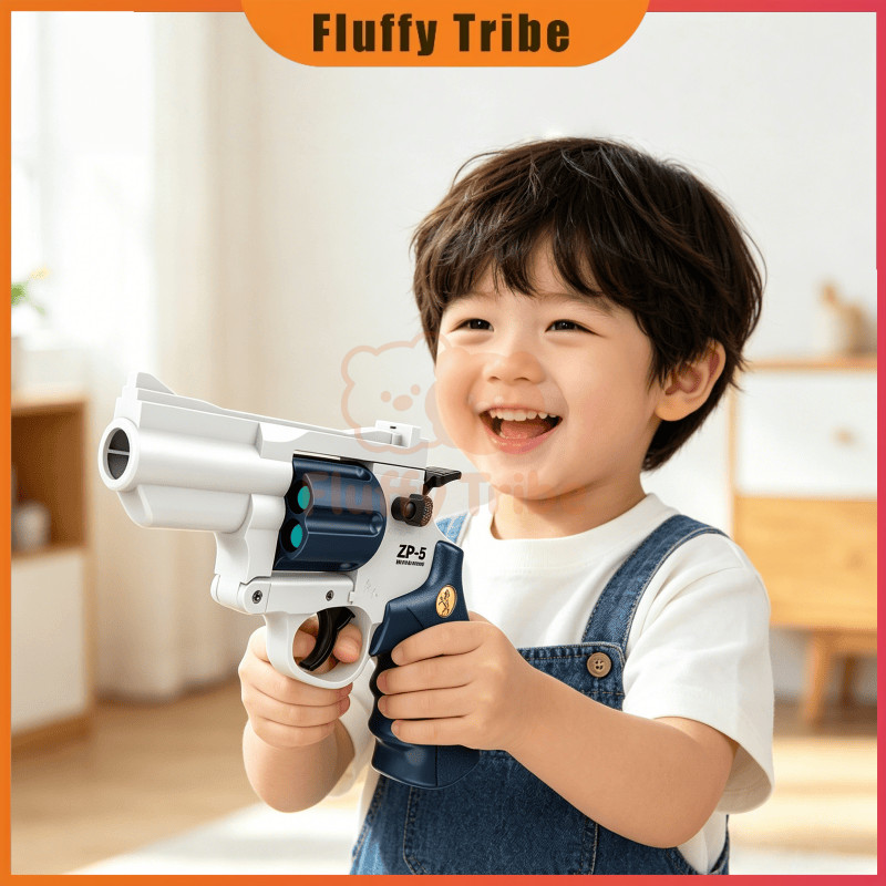 Fluffy Tribe Toys Mainan Pistol Tembakan Anak Laki Laki Senapan Eva Soft Bullet Series ZP-5 SMITH&WE