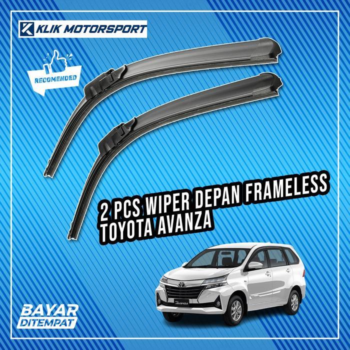 RAJA MODIF | Wiper Grand New Avanza 2017 - 2019 / Wiper Mobil Frameless 1 Set Depan - 2003 - 2011