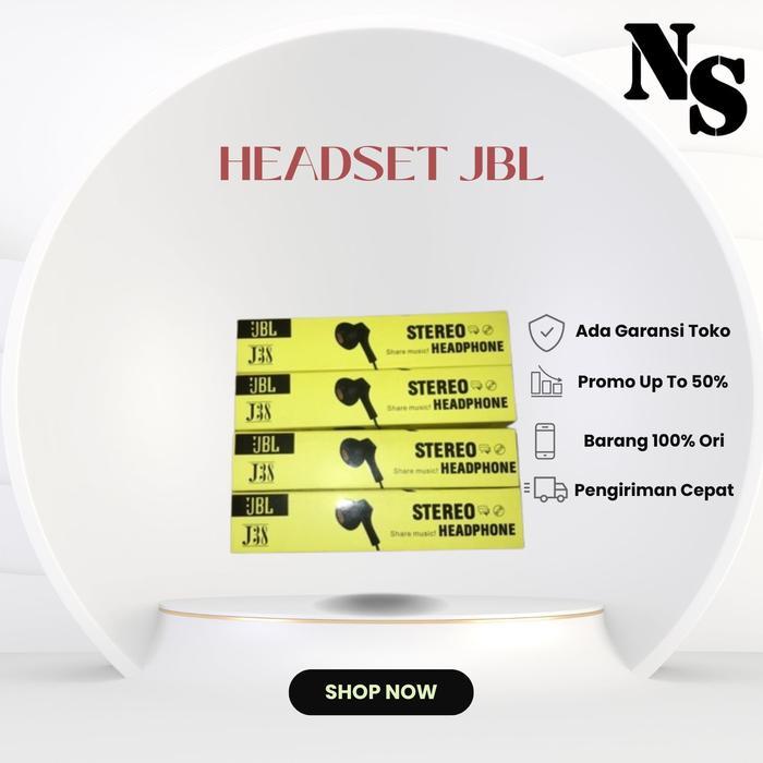 headset jbl J38 original Super Bass Handsfree earphone - Hitam