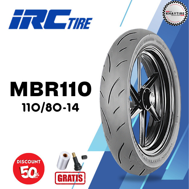 Ban Soft Compound Motor YAMAHA AEROX IRC MBR-110 110/80 Ring 14 Tubeless