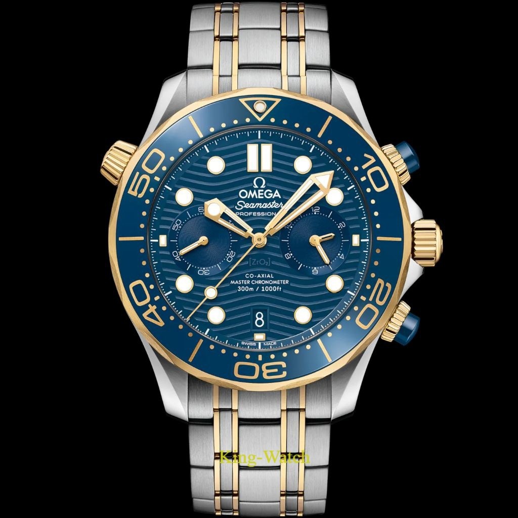 Jam Tangan Automatic Swiss OMG Seam*ster Diver Chronograph Stainless steel fullset