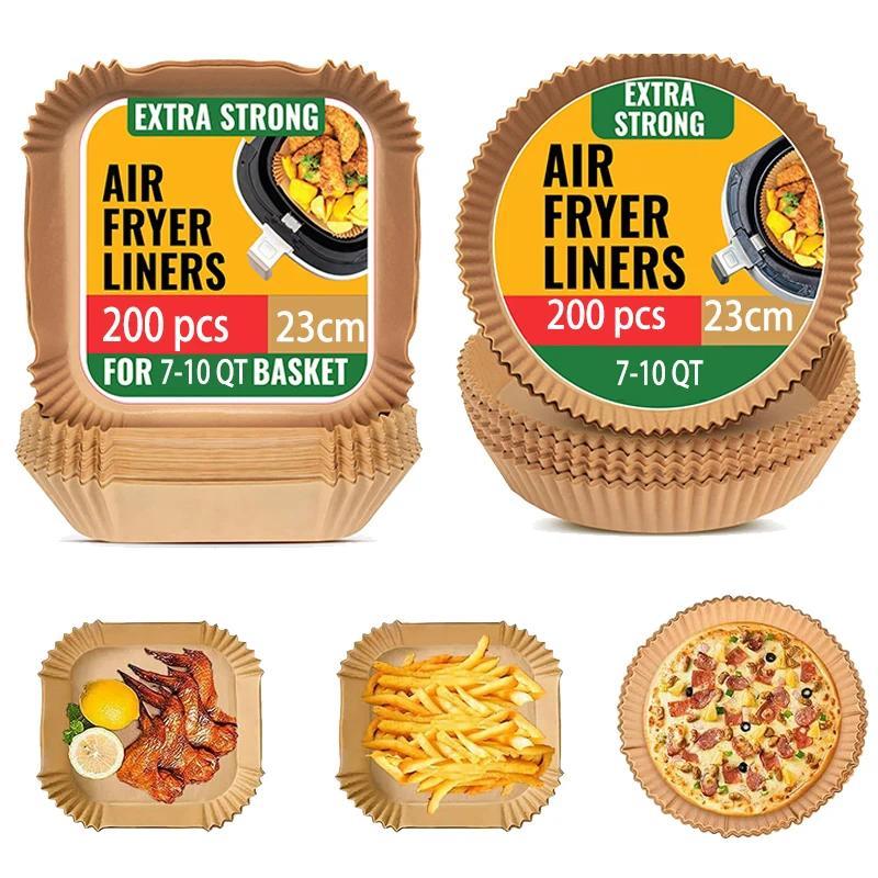 Air fryer Baking Paper Round Square 23/20/16cm XXL AirFryer Oven Hot Disposable Paper Liner for Ninj