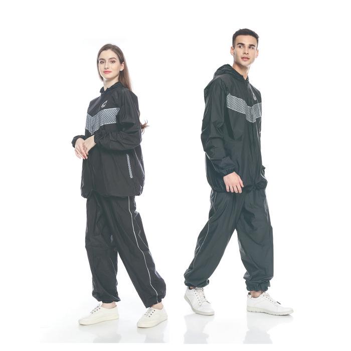 Rainsol Sauna Suit Ethnic | Baju Sauna | Jaket Sauna | Setelan Sauna - M
