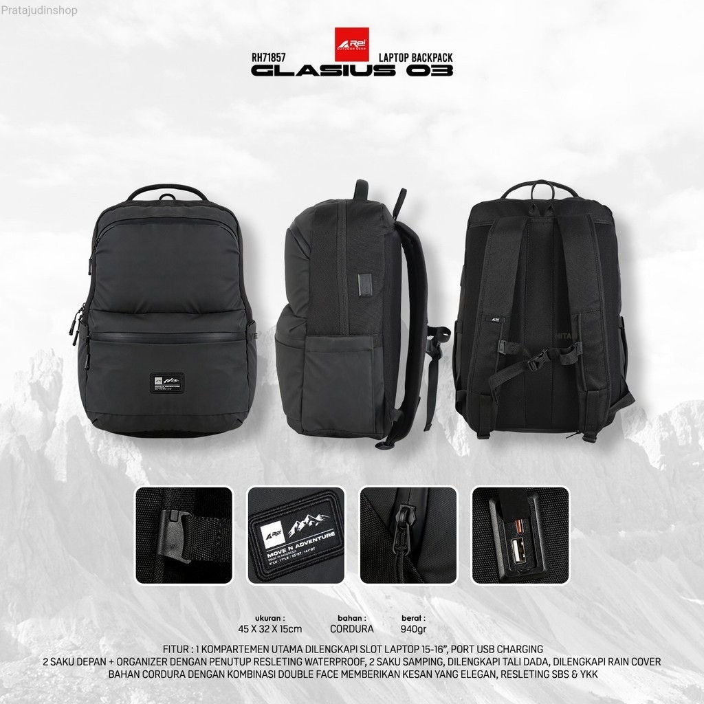 Tas Ransel Laptop Glasius 03 Arei Outdoorgear