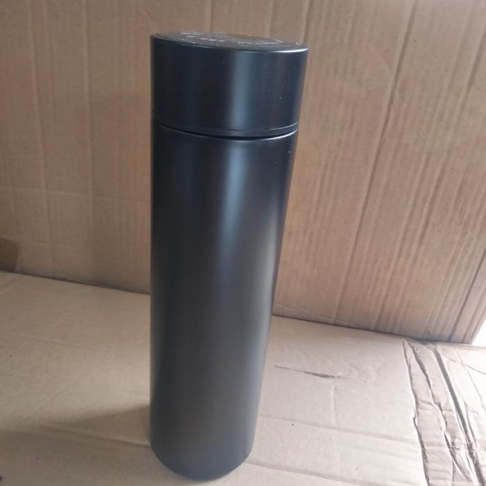 Tumbler Stainless Pengukur Suhu Digital Vacum - Hitam