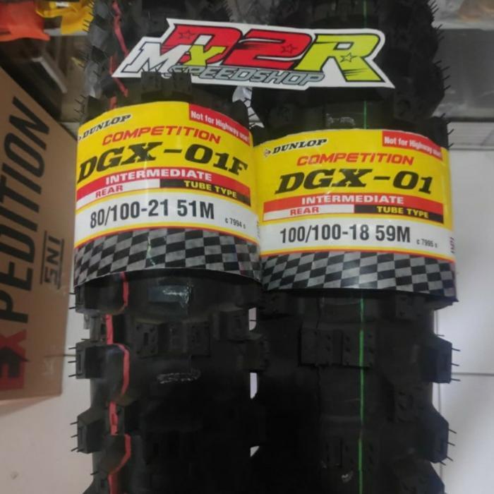 BAN DUNLOP DGX 01 18 21 TYRE MOTOCROSS PAKET DEPAN BELAKANG TRAIL KLX
