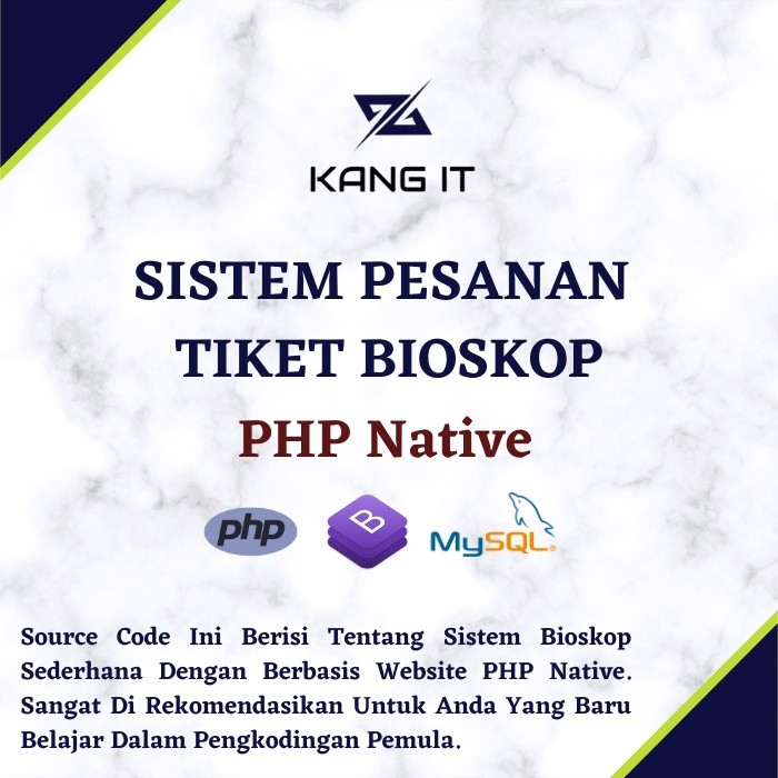 Source Code Sistem Informasi Bioskop Pemesanan Tiket Berbasis Website PHP Native